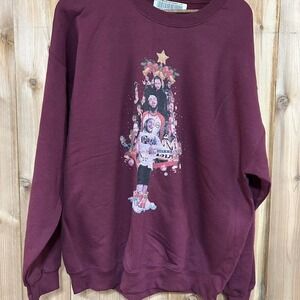 ADULTS POST MALONE CHRISTMAS TREE CREWNECK SWEATSHIRT XL